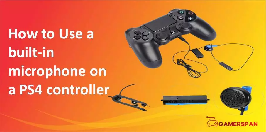 use a built-in microphone on a PS4 controller
