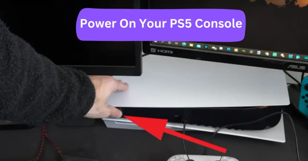 Power On Your PS5 Console to turn up volume on ps5 controller

